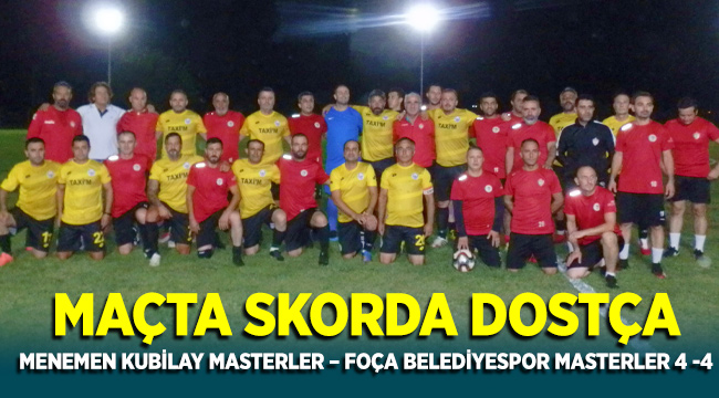 Menemen Kubilay Master - Foça Belediyespor Masterler 4-4 biten dostluk maçı