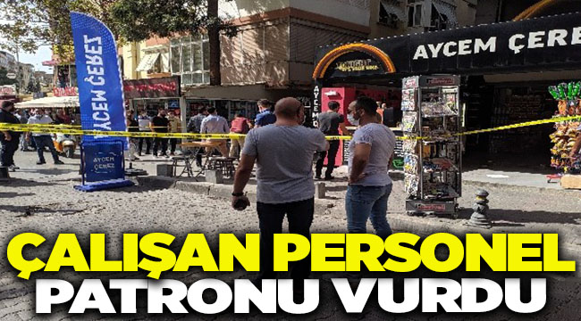 Çalışanın İşyeri Sahibini Vurma Anı Kamerada