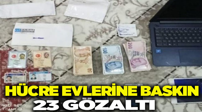 İzmir'de Fetö Hücre Evleri Baskını : 23 Gözaltı