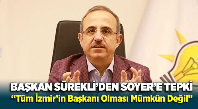 Kerem Ali Sürekli'den Tunç Soyer'e tepki