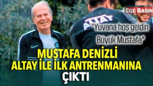 Mustafa Denizli, Altay'da ilk antrenmanına çıktı