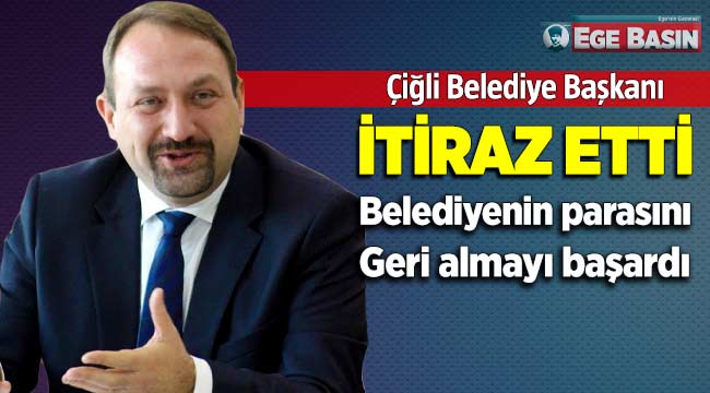 Utku Gümrükçü İtiraz etti, belediyenin parasını geri aldı!