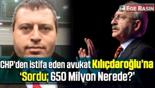 CHP'den istifa eden avukat Mustafa Çiçek Kılıçdaroğlu'na sordu: Sorumsuzca harcanan 650 milyon nerede?