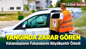 Muğla'da Yangından Zarar Gören Vatandaşların Faturalarını Büyükşehir Ödedi