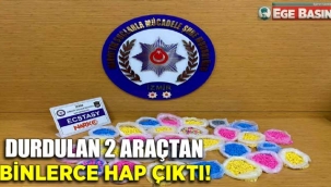 Durdurulan 2 Araçtan Binlerce Hap Çıktı!