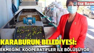 Karaburun Belediyesi ekmeğini kooperatifler ile bölüşüyor