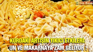 Kurdaki artışın yıkıcı etkileri: Un ve makarnaya büyük zam