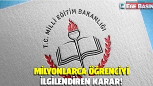 Milyonlarca öğrenciyi ilgilendiren karar