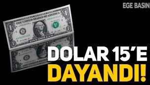 Dolar 15 liraya dayandı