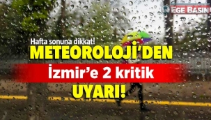 Meteoroloji'den İzmir'e 2 kritik sel ve fırtına uyarısı!