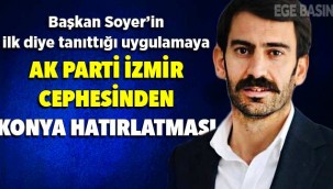 Başkan Soyer’in ‘ilk’ diye tanıttığı uygulamaya AK Parti İzmir cephesinden ‘Konya’ hatırlatması