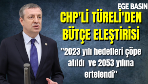 CHP'Lİ TÜRELİ'DEN 'BÜTÇE' ELEŞTİRİSİ: 2023 YILI HEDEFLERİ ÇÖPE ATILDI VE 2053 YILINA ERTELENDİ. BÖYLE GAYRİ CİDDİ DEVLET YÖNETİMİ OLMAZ