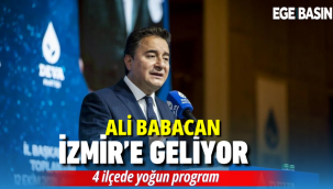 Ali Babacan İzmir'e Geliyor 4 ilçede yoğun program