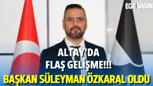 Altay'da flaş gelişme: Başkan değişti! Süleyman Özkaral oldu