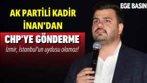 Eyyüp Kadir İnan, CHP'ye göndermede bulunarak,