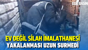 İzmir'de evini silah imalathanesine çeviren zanlı yakalandı