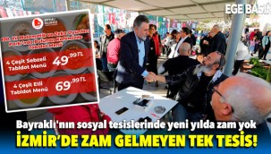 Zam gelmeyen tek mekan! Bayraklı'nın sosyal tesislerinde yeni yılda zam yok!