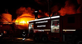 Afyonkarahisar'da sanayi sitesinde yangın paniği